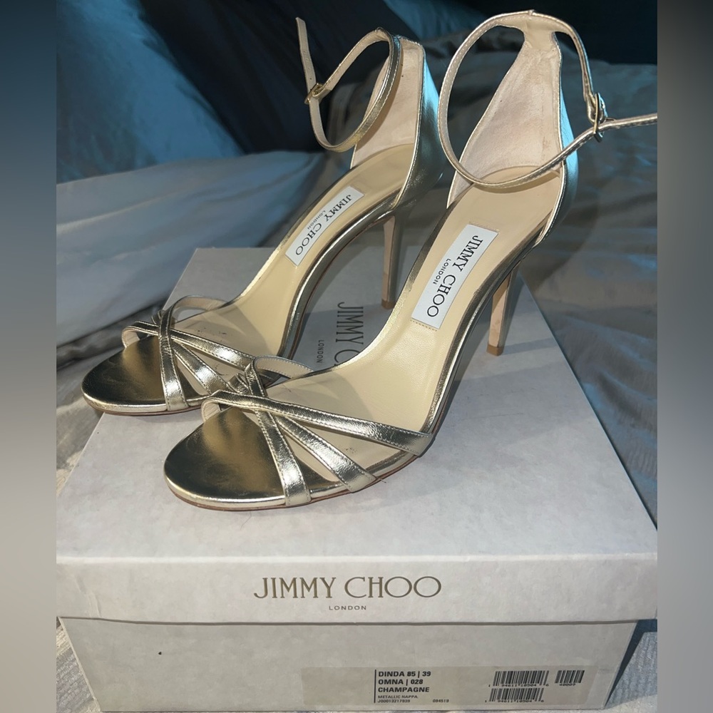 Jimmy choo , champagne shoe
